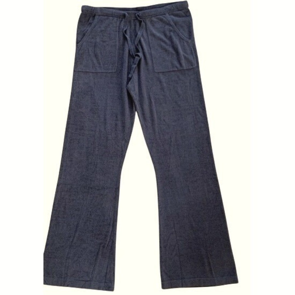 Barefoot Dreams CozyChic Ultra Lite Lounge Pants Gray Loose Fit Wide Leg Small